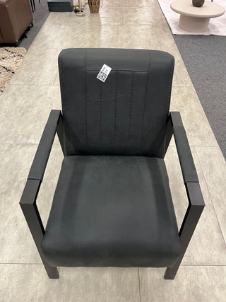 2x Fauteuil Silvano, Microvezel, antraciet